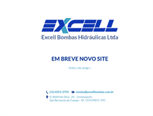 Tablet Screenshot of excellbombas.com.br